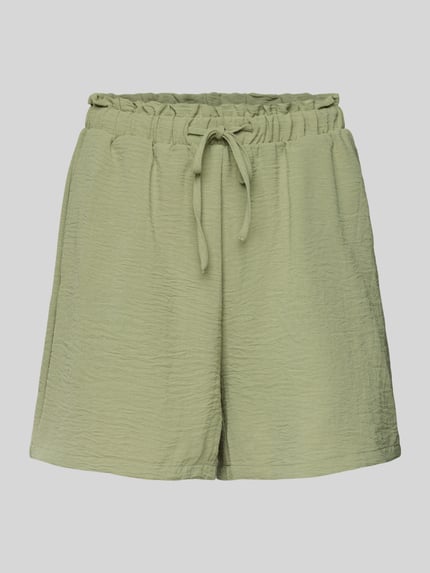 VILA Korte broek met elastische band, model 'JOSA' Rietgroen - 2