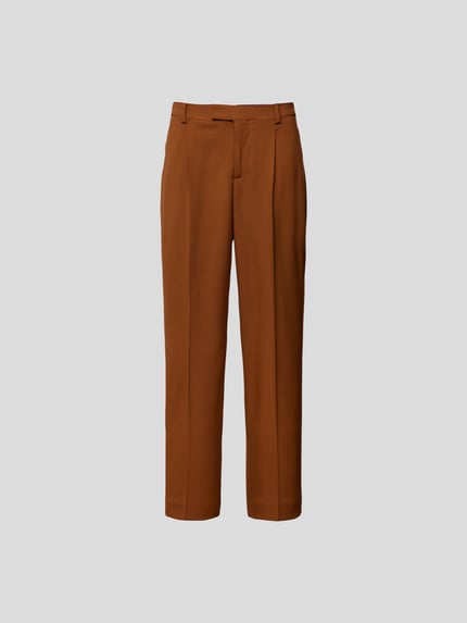 VTMNTS Broek van scheerwolmix Middenbruin - 2