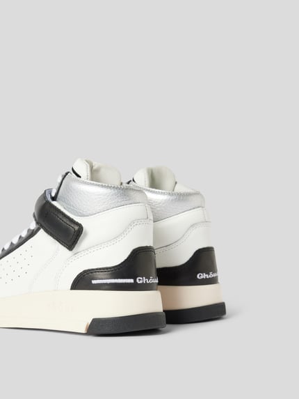 GHŌUD Sneakersy w wysokim kroju ze skóry Oliwkowy 3