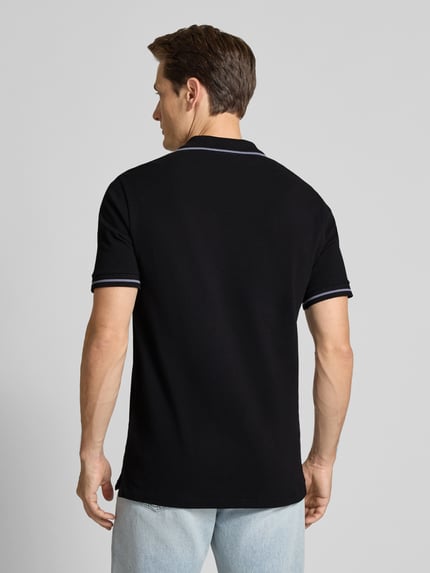 Paul Smith Poloshirt mit Label-Stitching Black 5