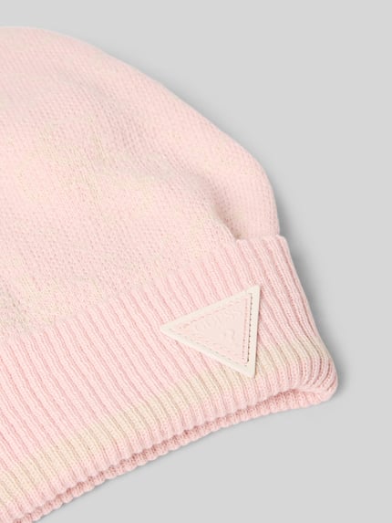 GUESS Activewear Beanie met labelpatch, model 'MARZIA' Roze - 2