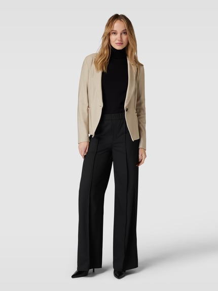 Emporio Armani Blazer aus Viskose-Mix mit Strukturmuster Offwhite 1