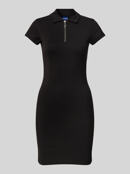 HUGO Blue Mini-jurk met ritssluiting, model 'Nera' Zwart - 2