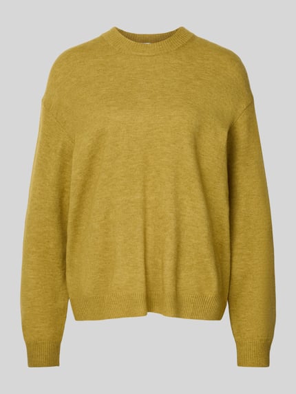 MANGO Loose Fit Strickpullover mit Woll-Anteil Oliv 2