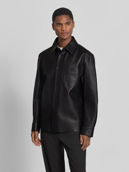 BOSS Regular Fit Lederjacke aus echtem Lammleder Modell 'C-MOVITZ' Black 4