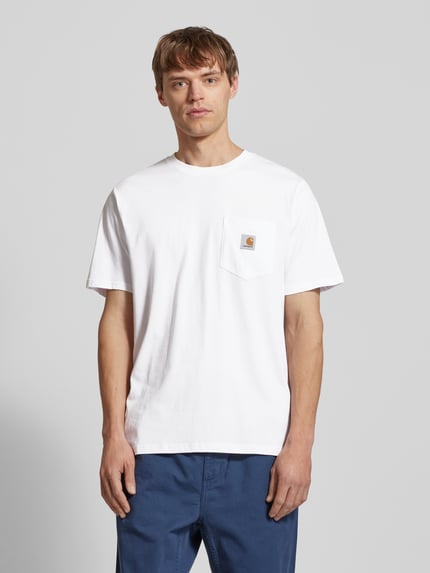 Carhartt Work In Progress T-shirt met borstzak Wit - 4