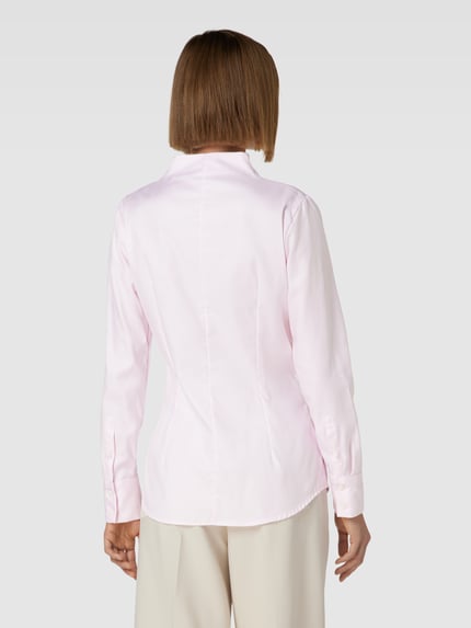 Seidensticker Bluse mit Kelchkragen und Knopfleiste Hellrosa 5