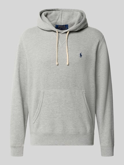 Polo Ralph Lauren bluza z kapturem o kroju regular fit z mieszanki bawełny Jasnoszary melanż 2