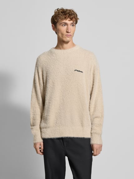 PEGADOR Strickpullover mit Rundhalsausschnitt Modell 'Vernen' Ecru 4