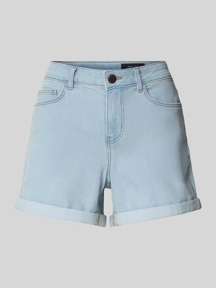 NOISY MAY® Szorty jeansowe o kroju slim fit z 5 kieszeniami model ‘DEBBY’ Jasnoniebieski 2