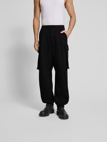 Dsquared2 Balloon Fit Sweathose mit Cargotaschen Black 4