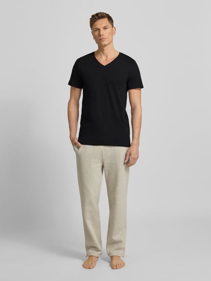 Christian Berg Men T-Shirt mit V-Ausschnitt im 2er-Pack Black 1
