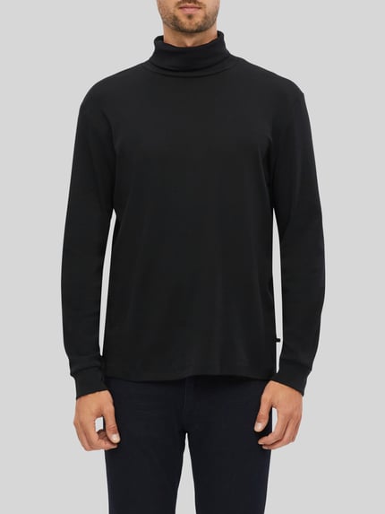 s.Oliver RED LABEL Langarmshirt mit Rollkragen Jersey Black 3
