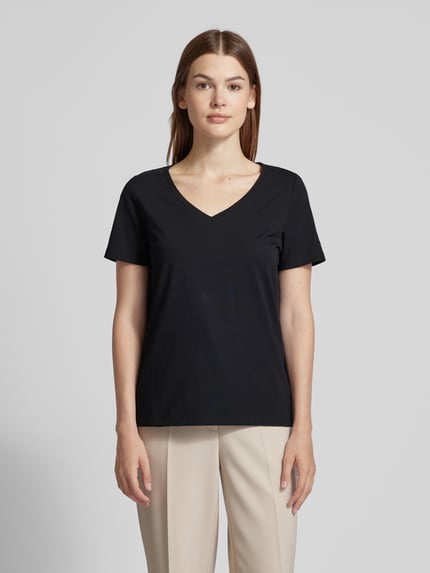 s.Oliver RED LABEL T-Shirt mit V-Ausschnitt Black 4