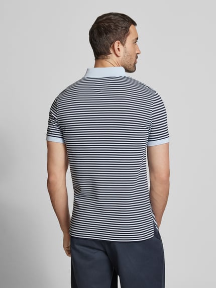 Tommy Hilfiger Slim Fit Poloshirt mit Logo-Stitching Modell '1985' Hellblau 5