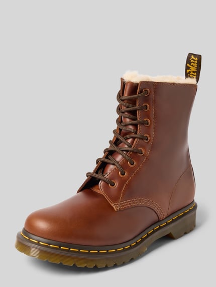 Dr. Martens Schnürstiefel mit Logo-Patch Modell 'Serena' Cognac 1