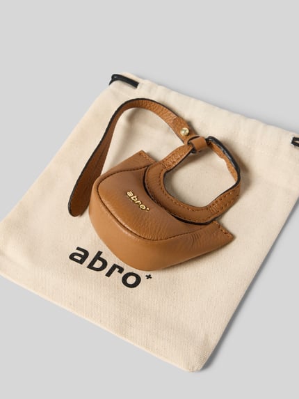 Abro Anhänger mit Logo-Applikation Modell 'Loft' Cognac 3