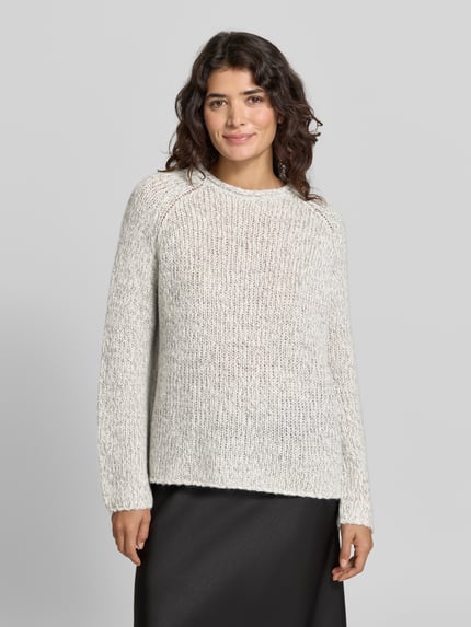 HUGO Regular Fit Pullover aus Woll-Alpaka-Mix Modell 'Selley' Offwhite 4