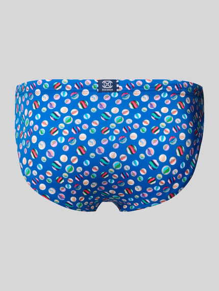 HOM Badehose mit rückseitigem Label-Patch Modell 'Socoa' Marine 3
