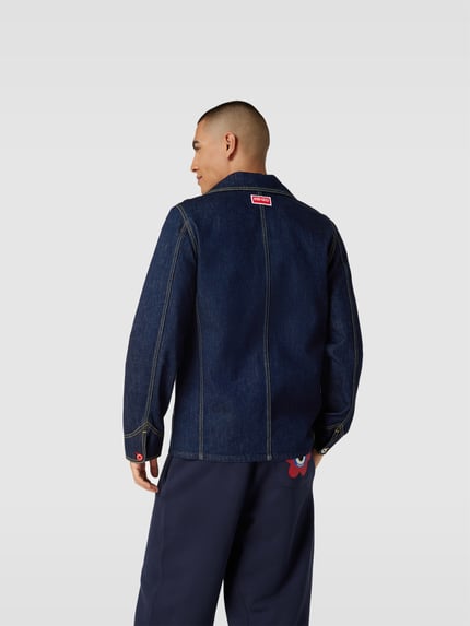 Kenzo Kurtka jeansowa z wyhaftowanym logo Ciemnoniebieski 5