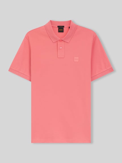 BOSS Orange Slim Fit Poloshirt aus Baumwoll-Stretch Modell 'PASSENGER' Hellrot 2