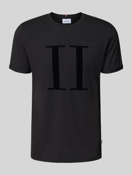 Les Deux T-Shirt mit Label-Print Modell 'Encore' Black 2