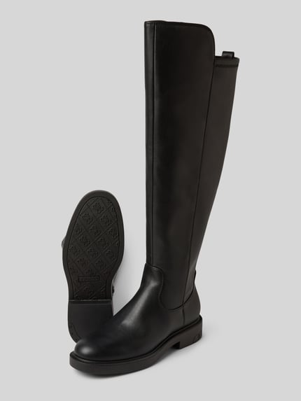 GUESS Overkneelaarzen in leerlook, model 'Fyza' Zwart - 4