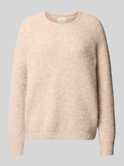 Fynch-Hatton Strickpullover mit gerippten Abschlüssen Beige 2