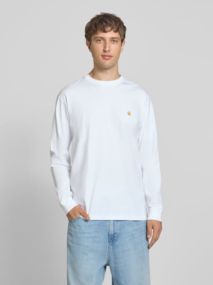 Carhartt Work In Progress shirt met lange mouwen met labelstitching Wit - 4