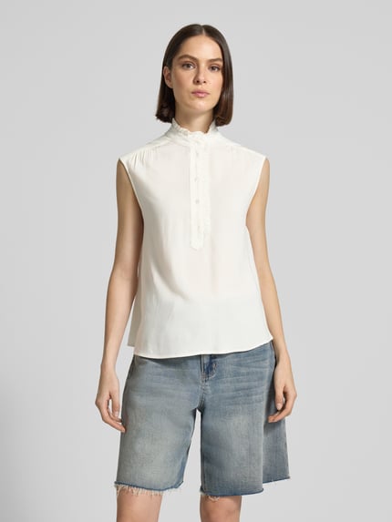 Soyaconcept Blusentop mit Rüschenkragen Modell 'RADIA' Offwhite 4