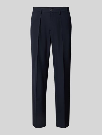 Profuomo Regular Fit Stoffhose mit Viskose-Anteil Marine 2