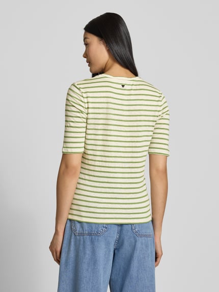 Weekend Max Mara T-Shirt mit V-Ausschnitt Modell 'OPZIONE' Gruen 5