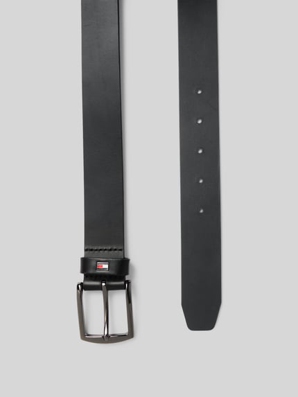 Tommy Hilfiger Ledergürtel mit Logo-Applikation BLACK 3