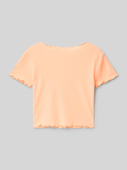s.Oliver RED LABEL T-shirt o kroju Slim Fit z czystej bawełny Morelowy 3