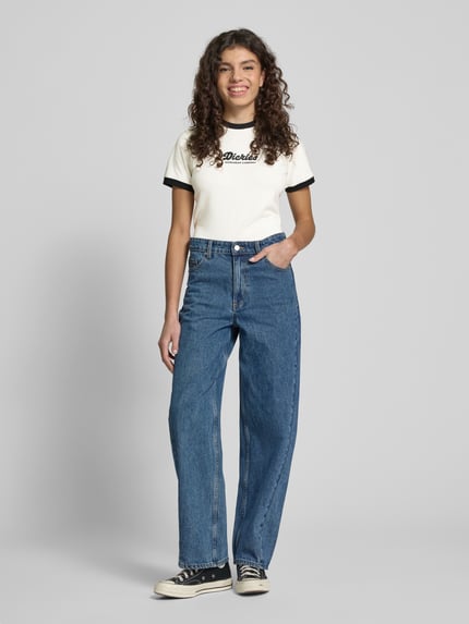 Dickies T-Shirt aus Baumwoll-Mix Modell 'LEWISTOWN' Ecru 1