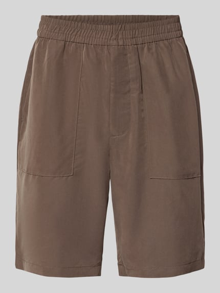 CK Calvin Klein Regular Fit Sweatshorts aus Modal-Mix Mittelbraun 2