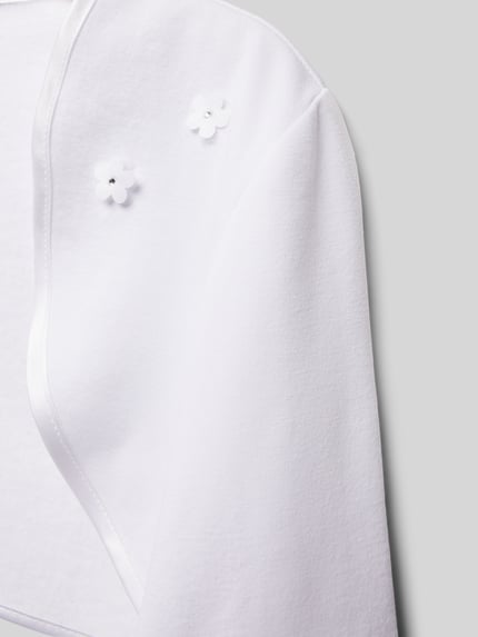 Weise Regular Fit Bolero mit langem Arm Weiss 2