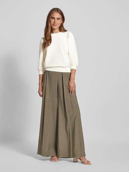 Selected Sweatshirt met 3/4-mouwen Wit - 1