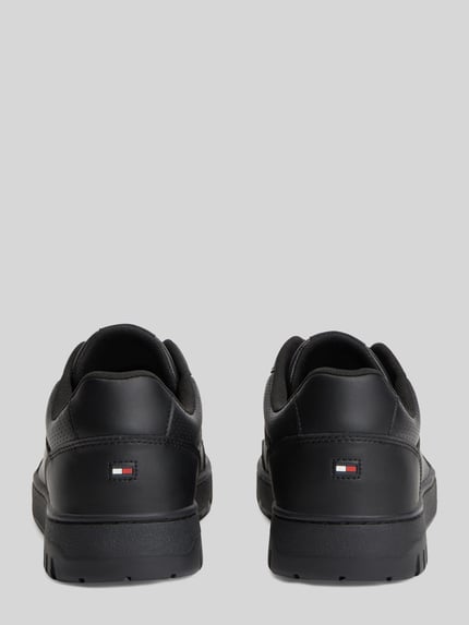 Tommy Hilfiger Sneaker aus Leder-Mix Black 5