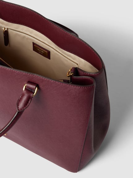 Lauren Ralph Lauren Satchel bag met labelapplicatie Bordeaux - 5