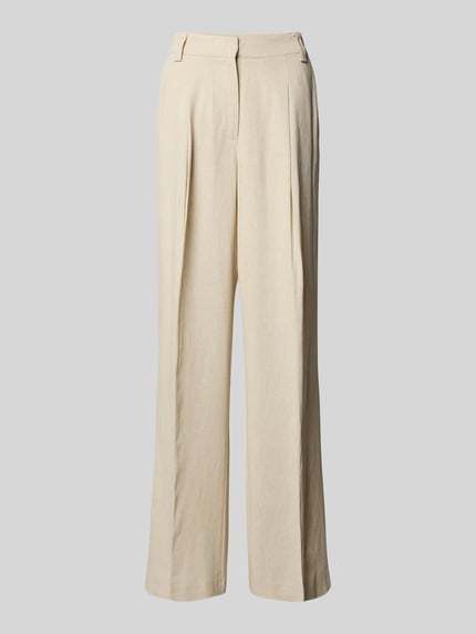 mbyM Stoffen broek met achterzak, model 'Cristiana' Beige - 2