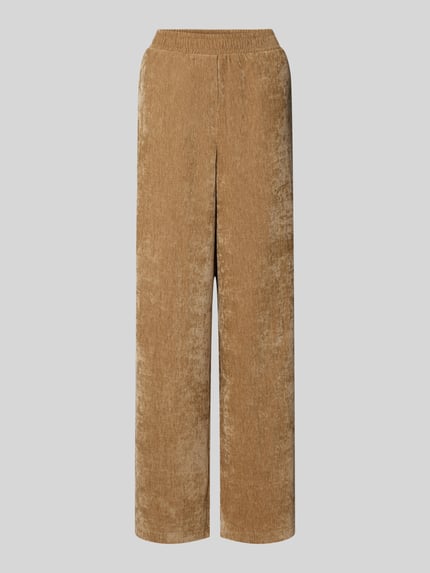 Jake*s Casual Samthose mit elastischem Bund Camel 2