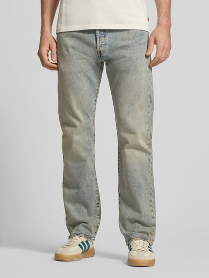 Levi's® Jeansy o kroju wide fit z mieszanka bawełny model '501®Original' Błotnisty 4
