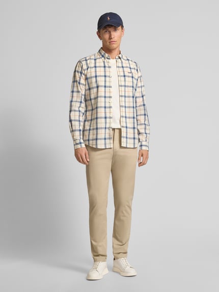 Tommy Hilfiger Relaxed Fit Hose aus Baumwoll-Mix Beige 1