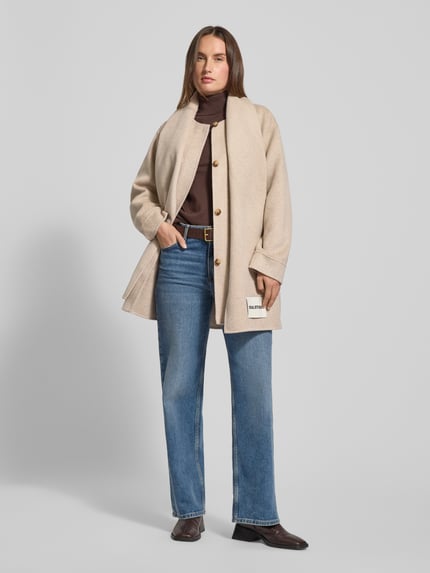 Smith and Soul Kurtka o kroju loose fit z mieszanki wełny Beżowy melanż 1