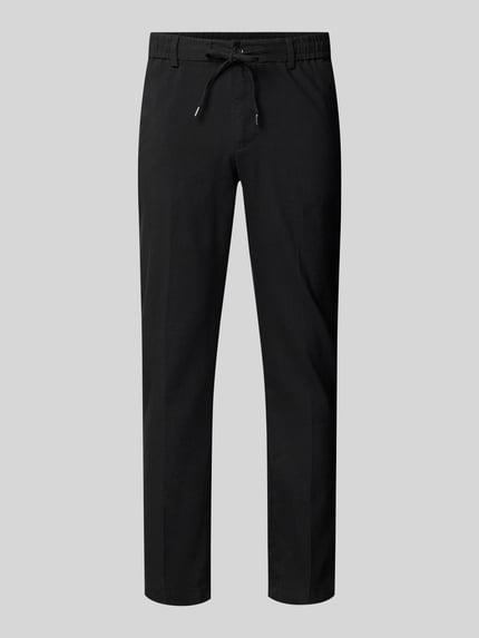 Modern Fit Straight Leg Hose aus Leinen-Mix Modell 'KANE1' Shop The Look MANNEQUINE
