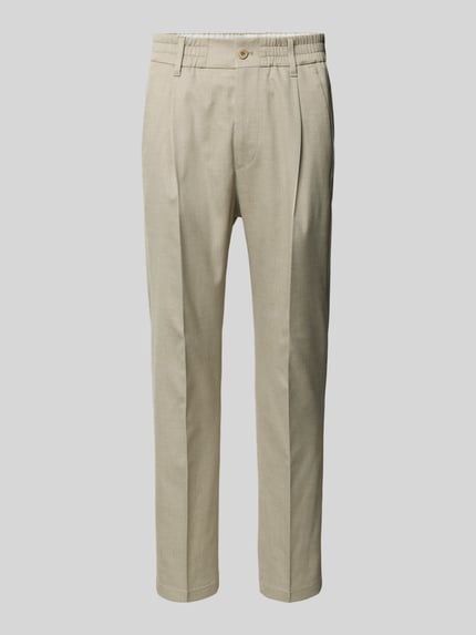 Stoffhose mit Bundfalten Modell 'CHASY' Shop The Look MANNEQUINE