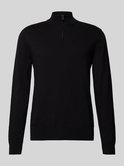 BOSS Regular fit SCHIPPERSTRUI met korte ritssluiting model 'Padro' Zwart - 2
