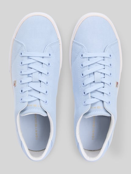 Tommy Hilfiger Sneakersy o niskim kroju z płótna Jasnoniebieski 3