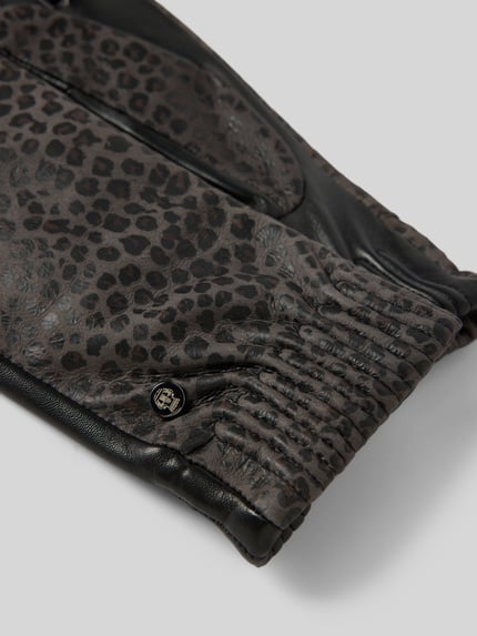 Roeckl Regular fit handschoenen van echt leder, model 'Serengeti' Middengrijs - 2